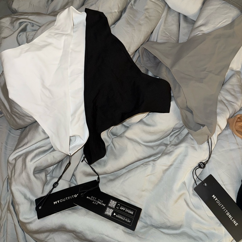 Myoutfitonline Black, White, and Gray underwear